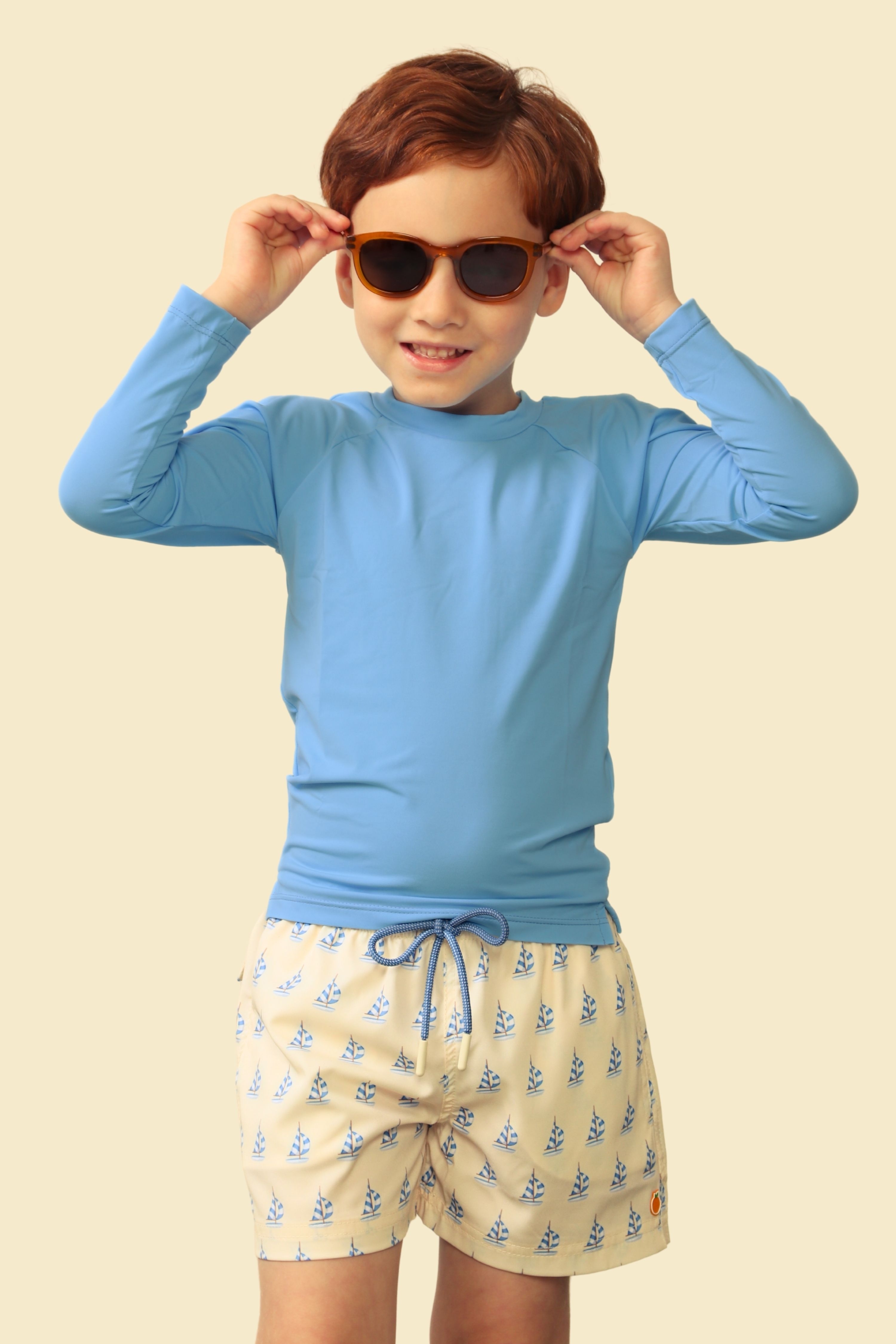 Shorts Infantil Piccoli Velieri Bleu