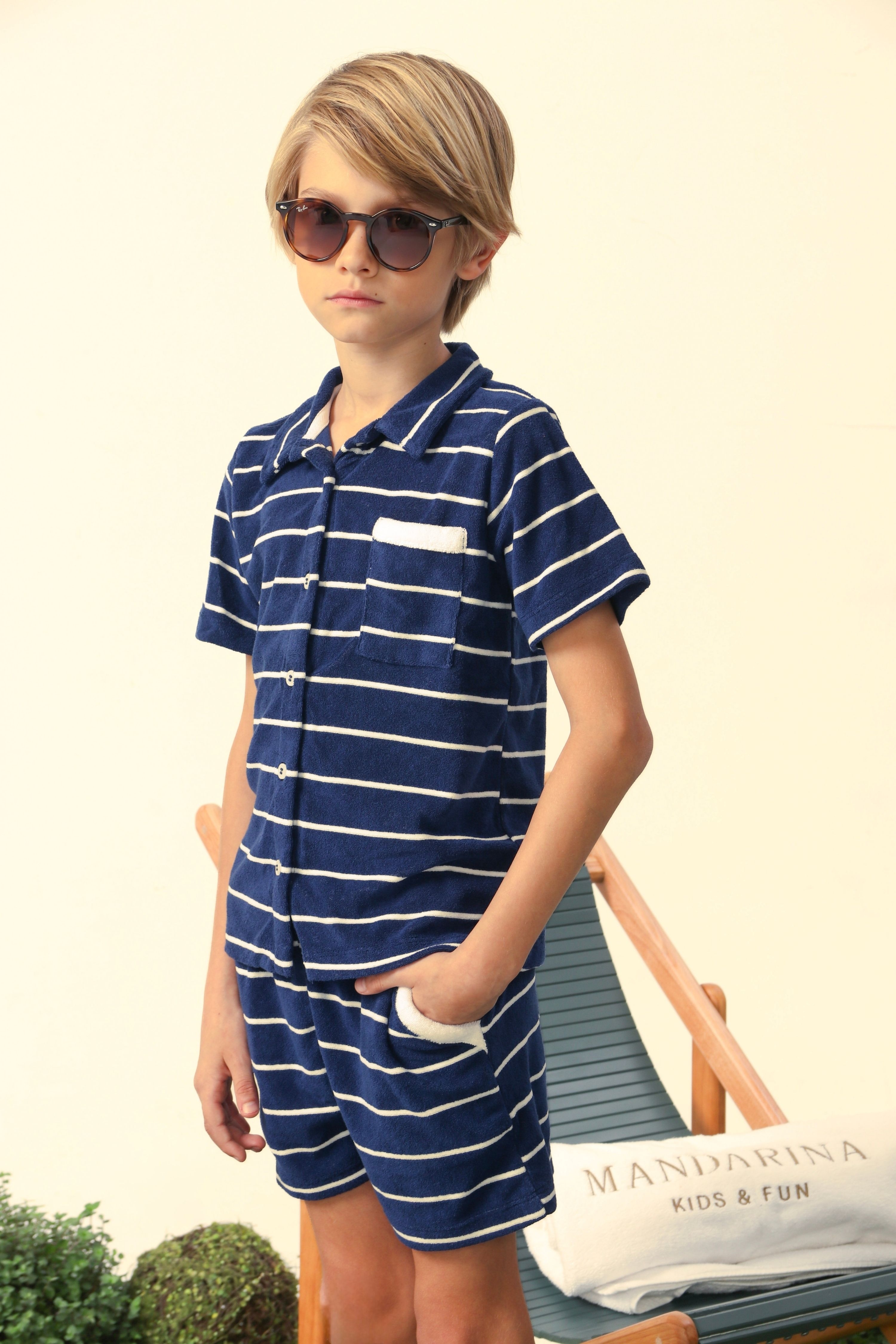 Conjunto Infantil Masculino Atoalhado Marine