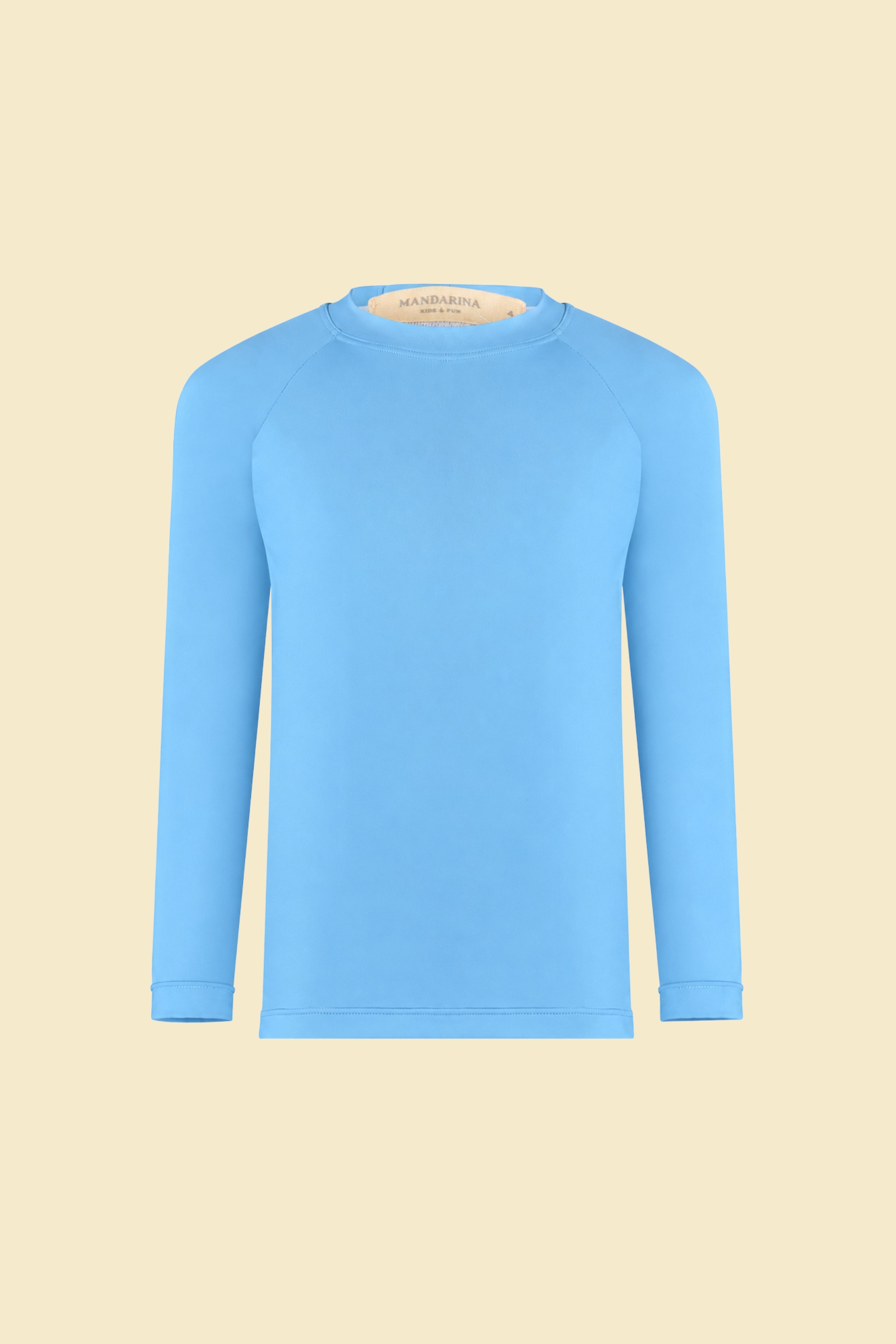 Camiseta Masculina Infantil UV 50 Bleu