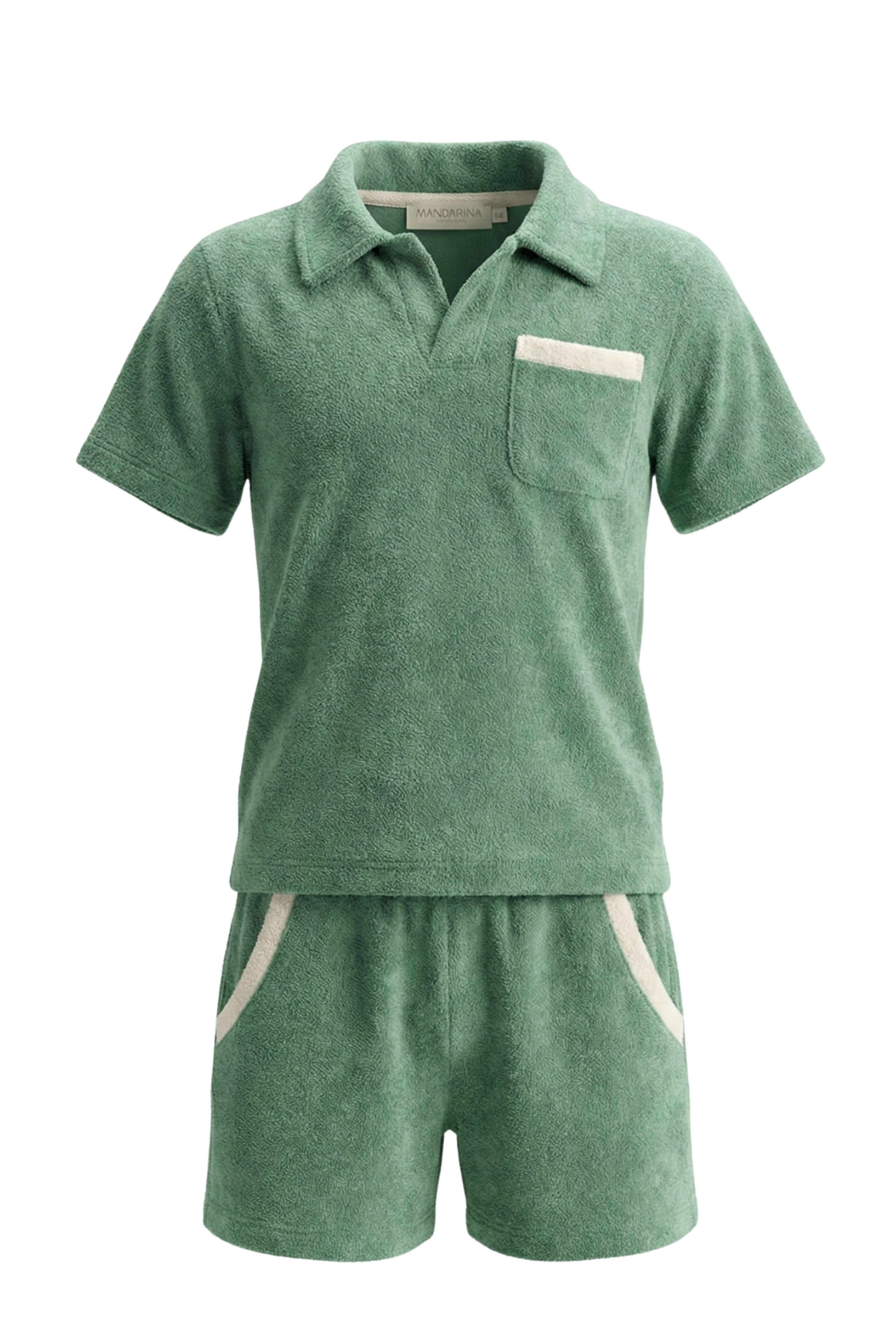 Conjunto Infantil Masculino Atoalhado Verde