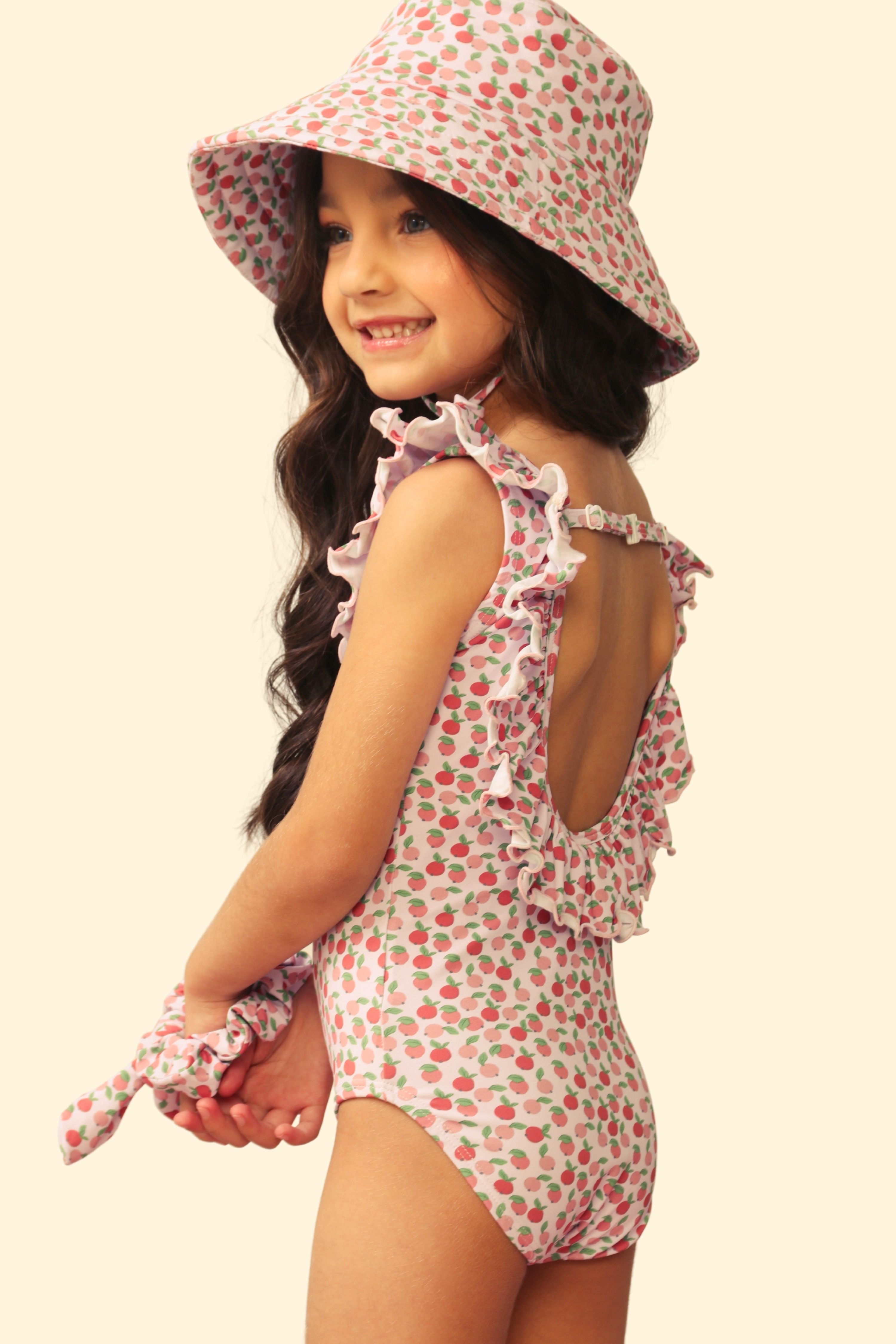 Maiô Infantil UV 50 Noélie Peches D'ete
