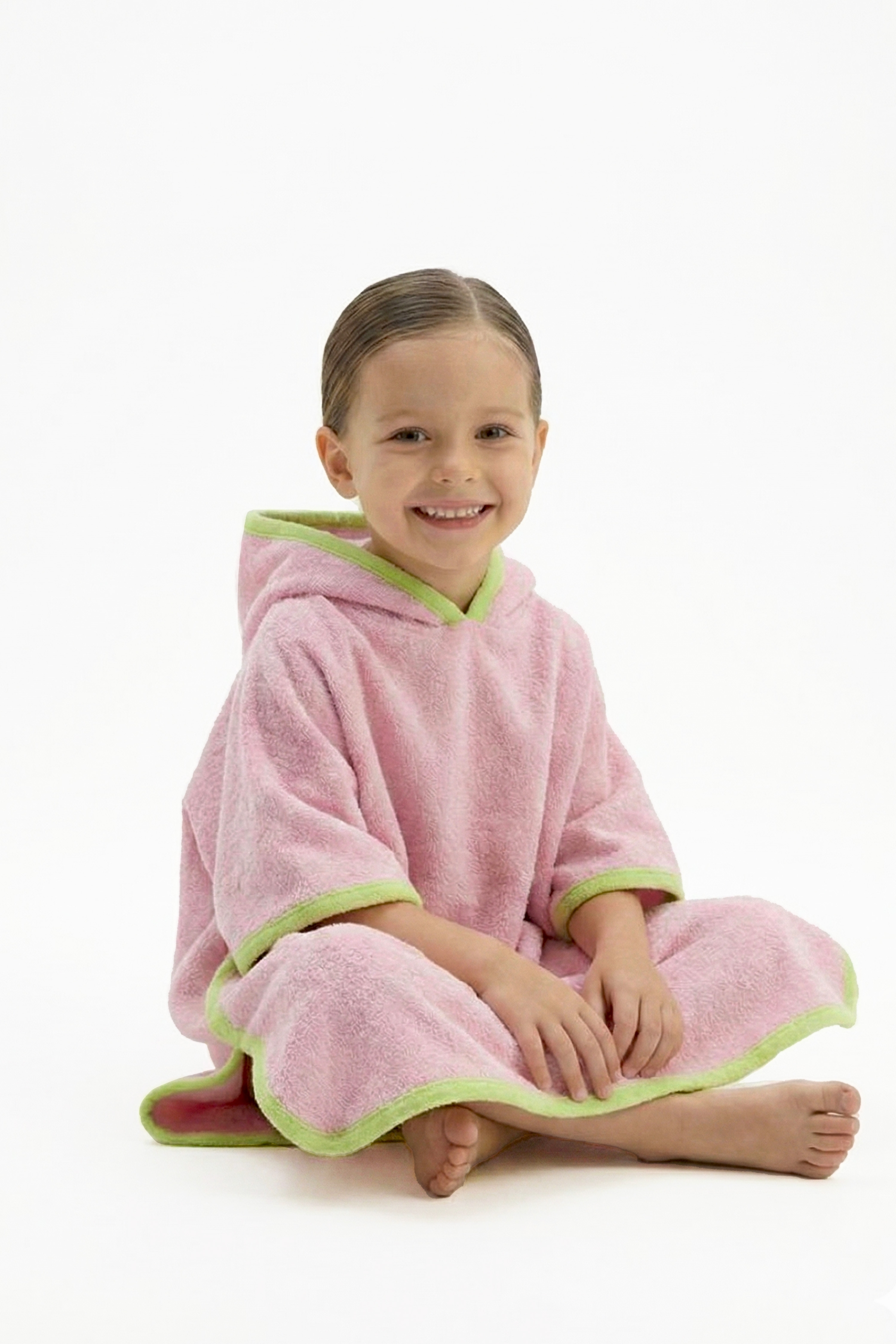 Poncho Infantil Feminino Rosa