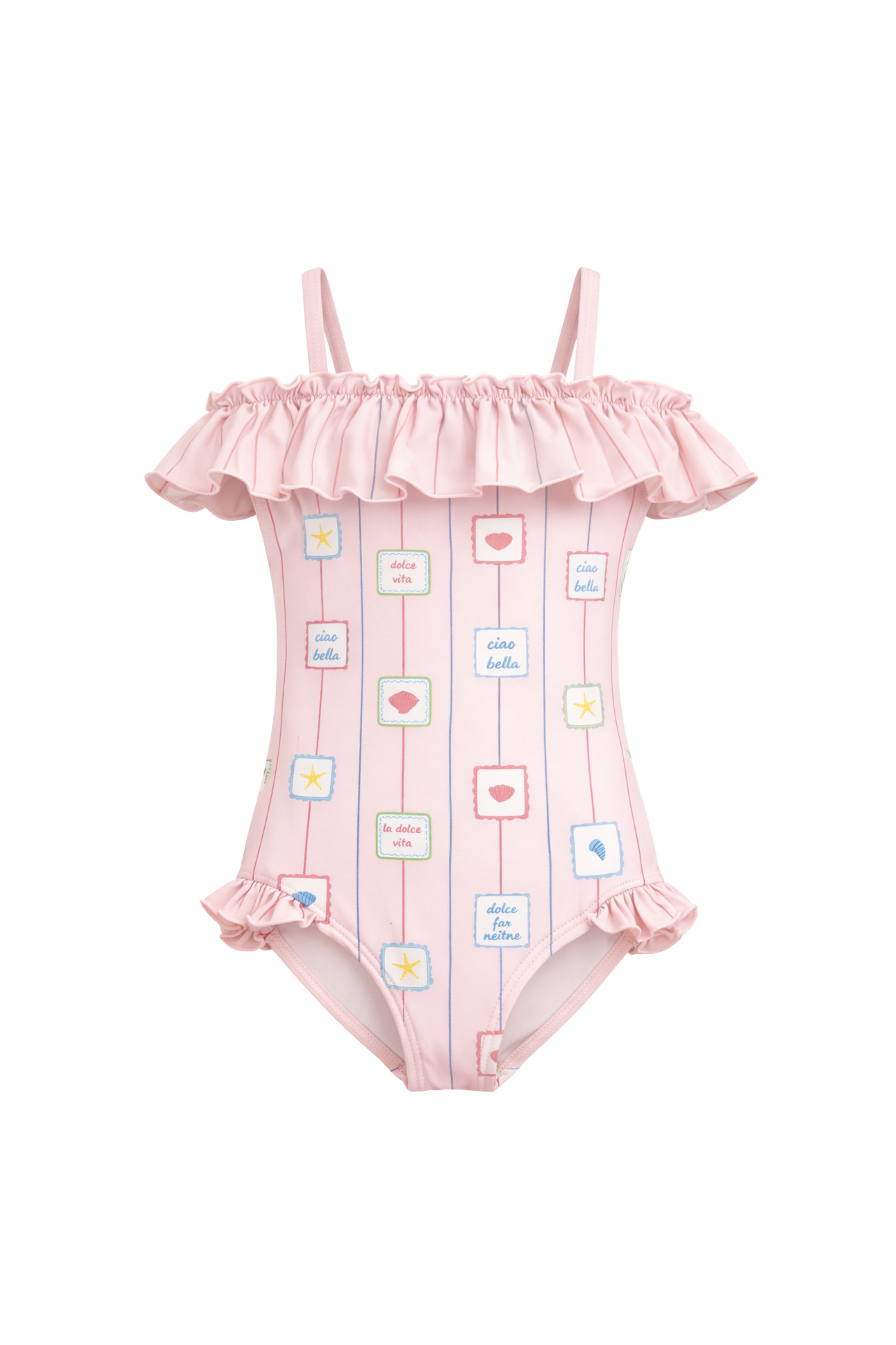 Maiô Infantil UV 50 Taormina Conchiglie