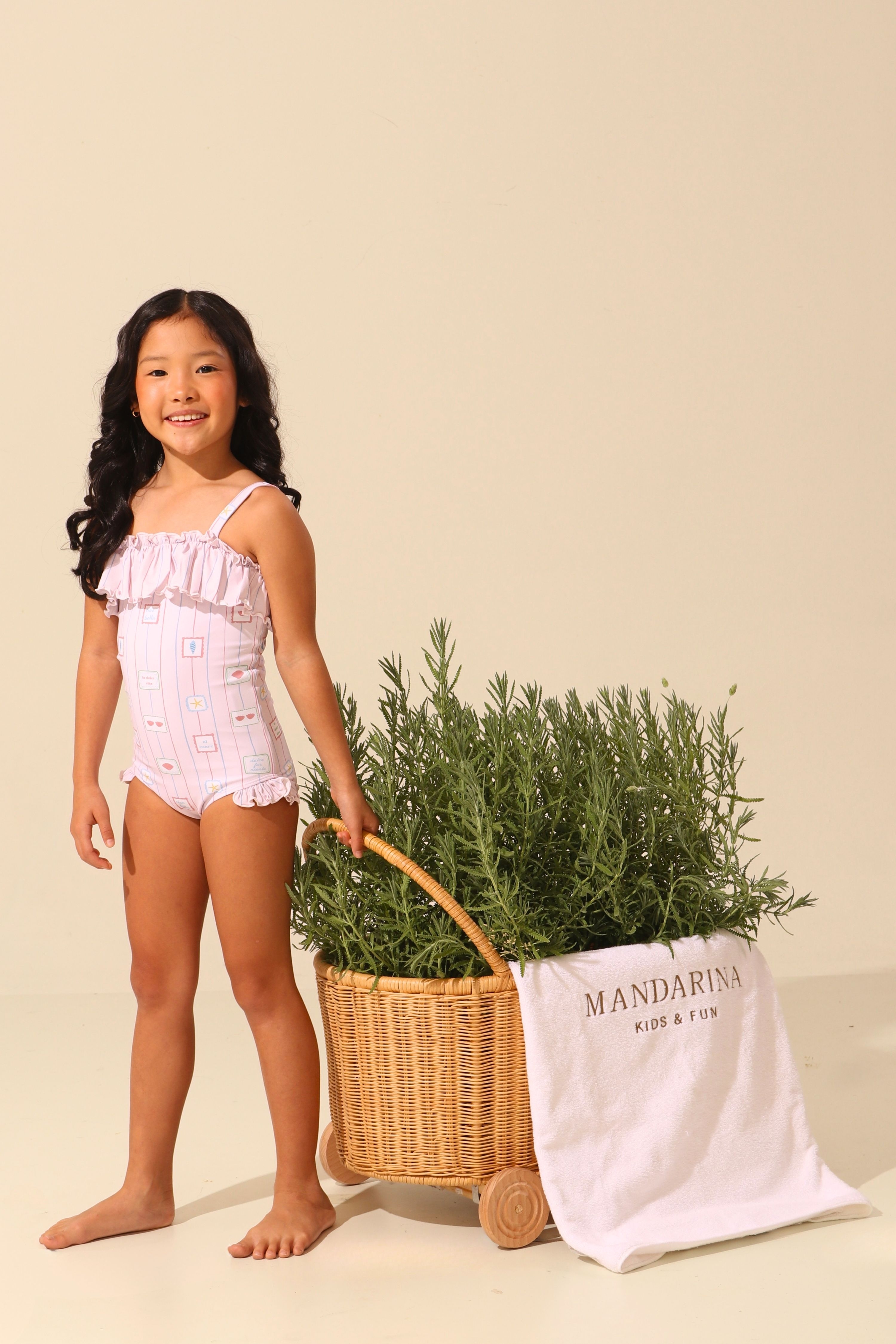 Maiô Infantil UV 50 Taormina Conchiglie