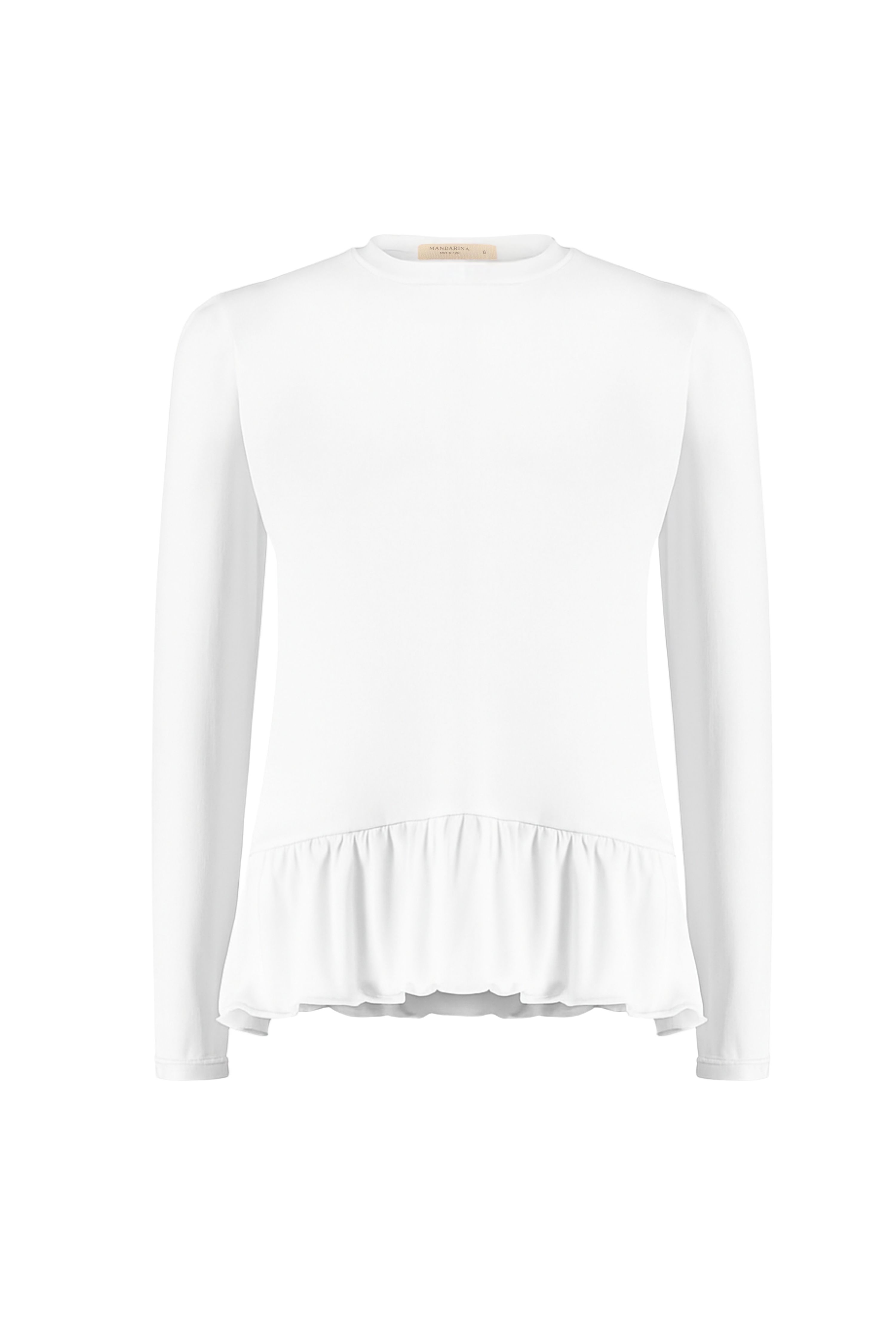 Camiseta Feminina Infantil UV 50 Branca