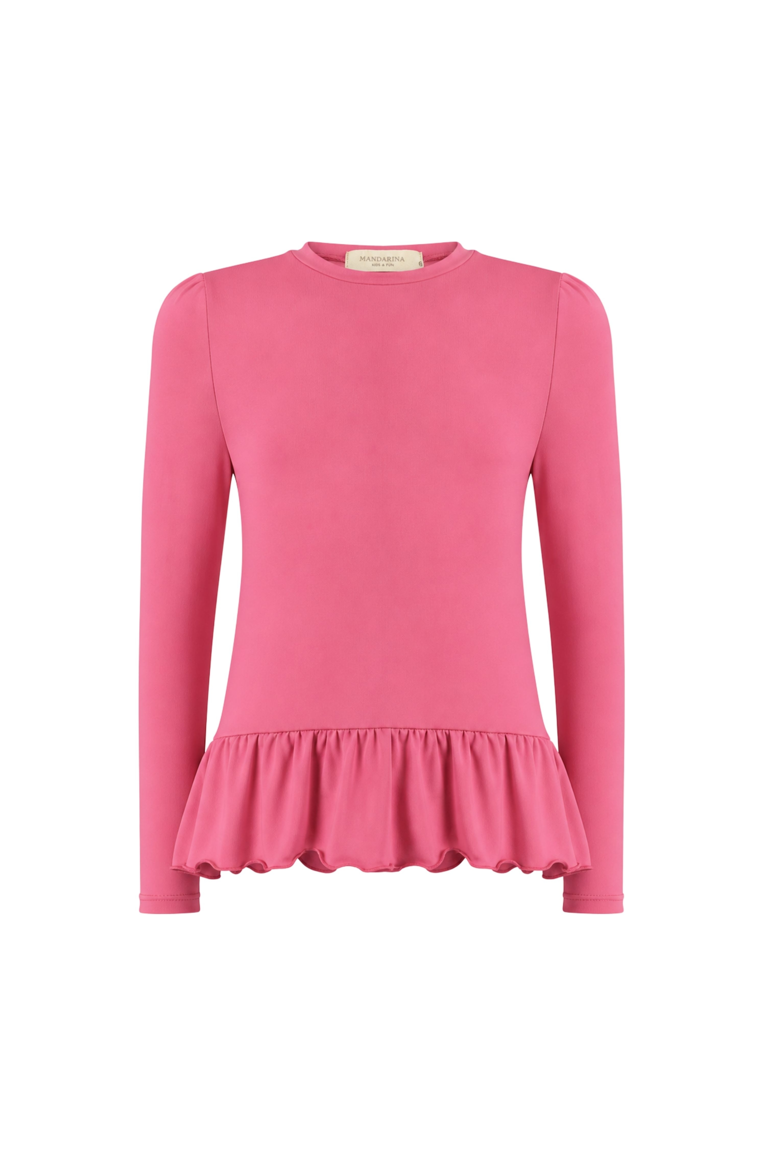 Camiseta Feminina Infantil UV 50 Rosa