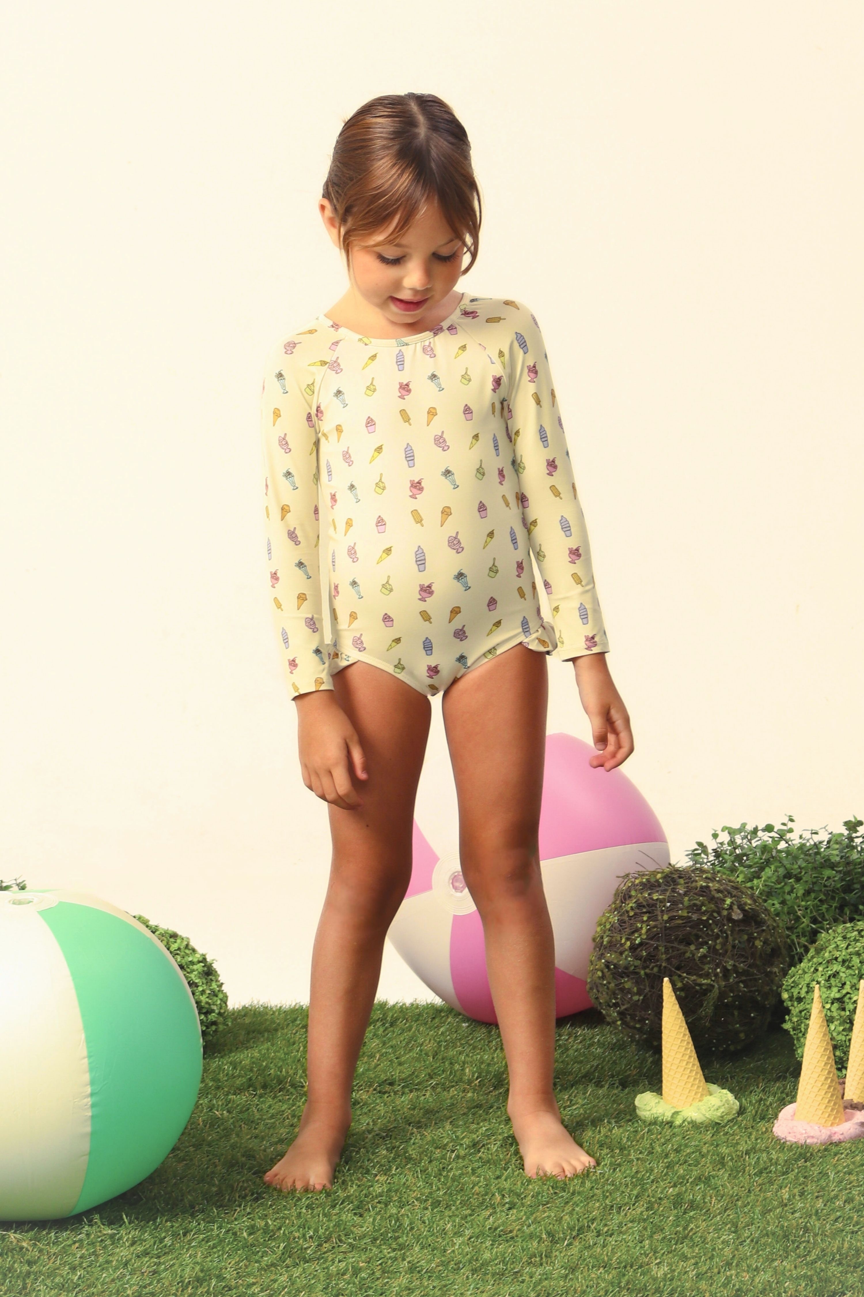 Maiô Infantil UV 50 Amelie Gelati