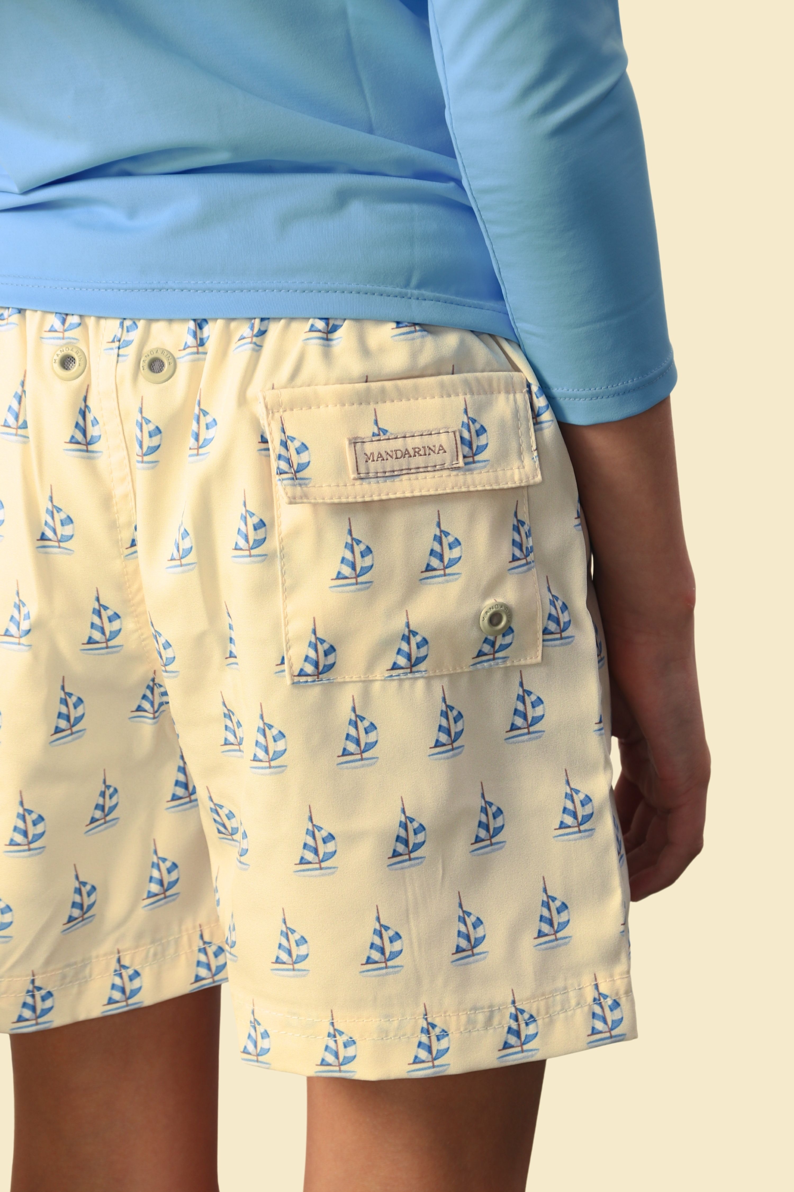 Shorts Infantil Piccoli Velieri Bleu
