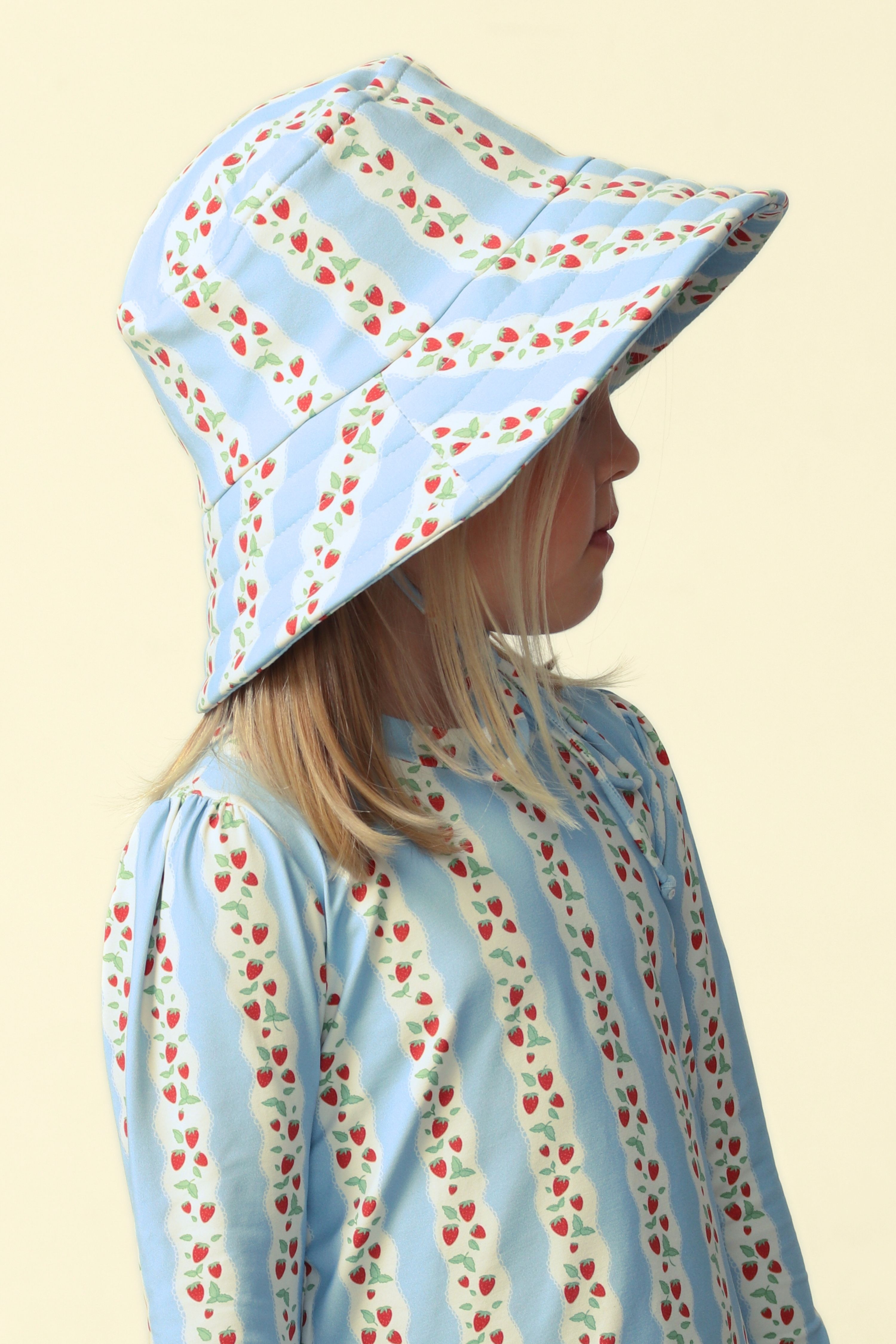 Chapéu Feminino Infantil UV 50 Jolie Fraise