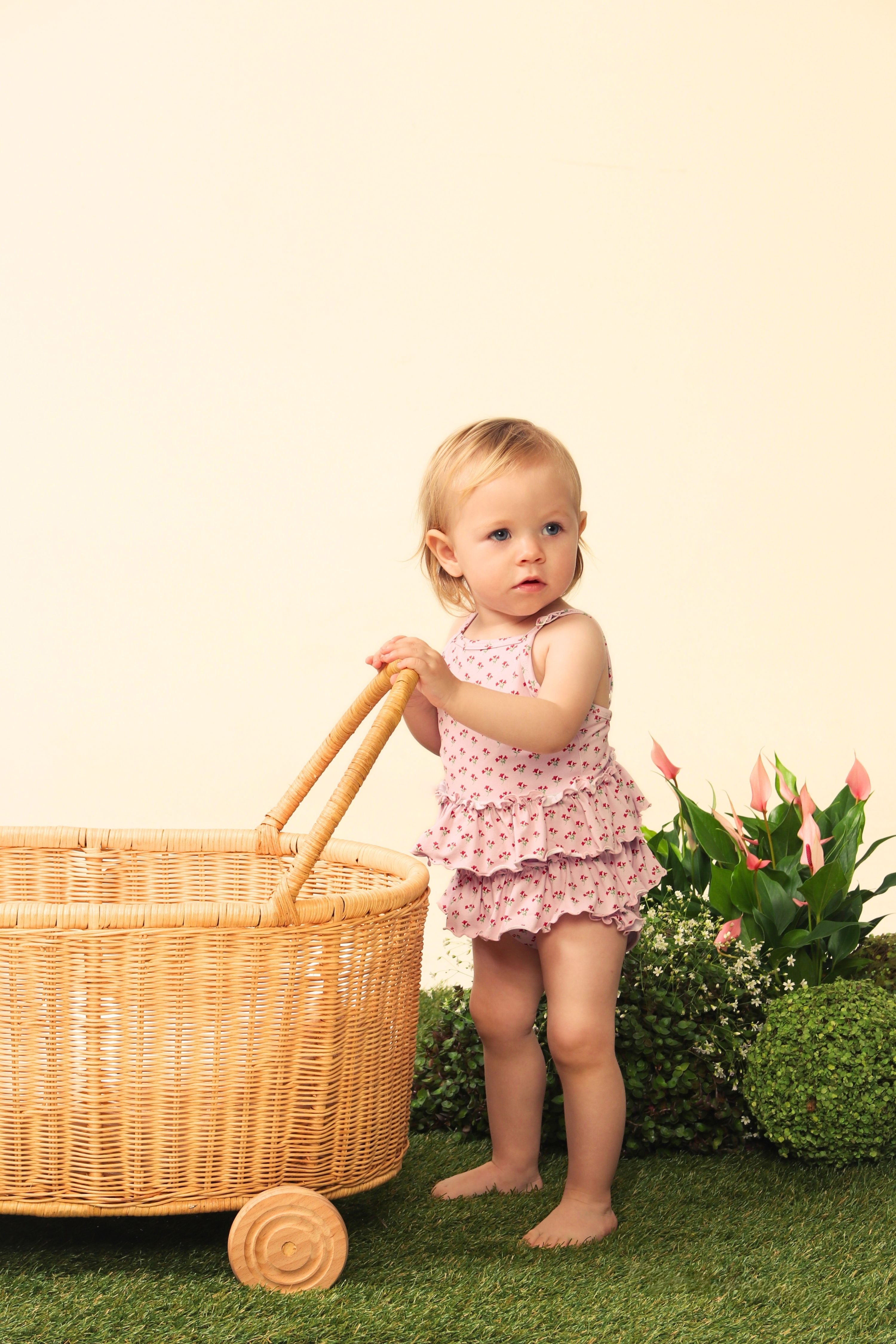 Maiô Infantil UV 50 Donatella Praire Fleuri