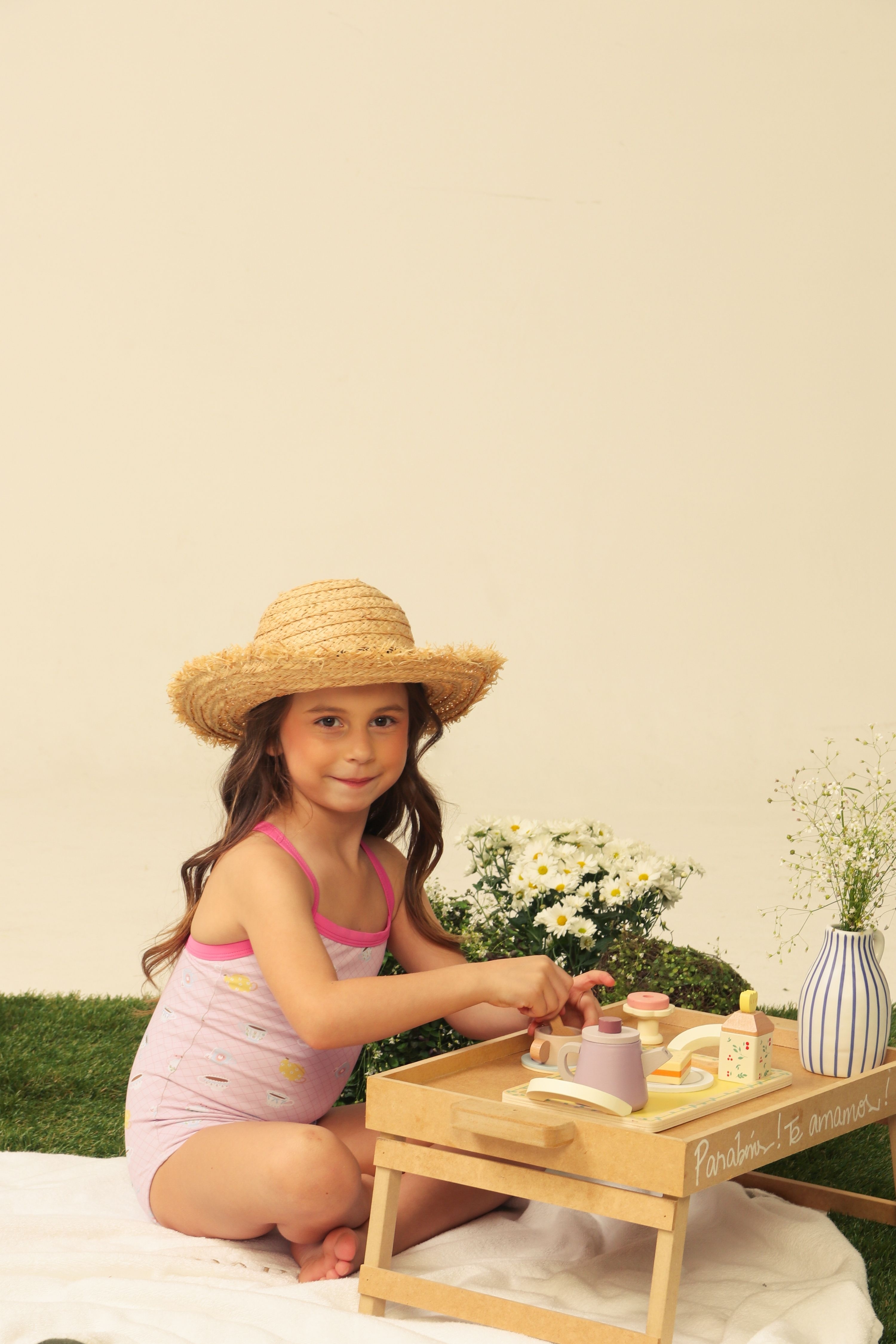 Maiô Infantil UV 50 Violete Piccolo Té