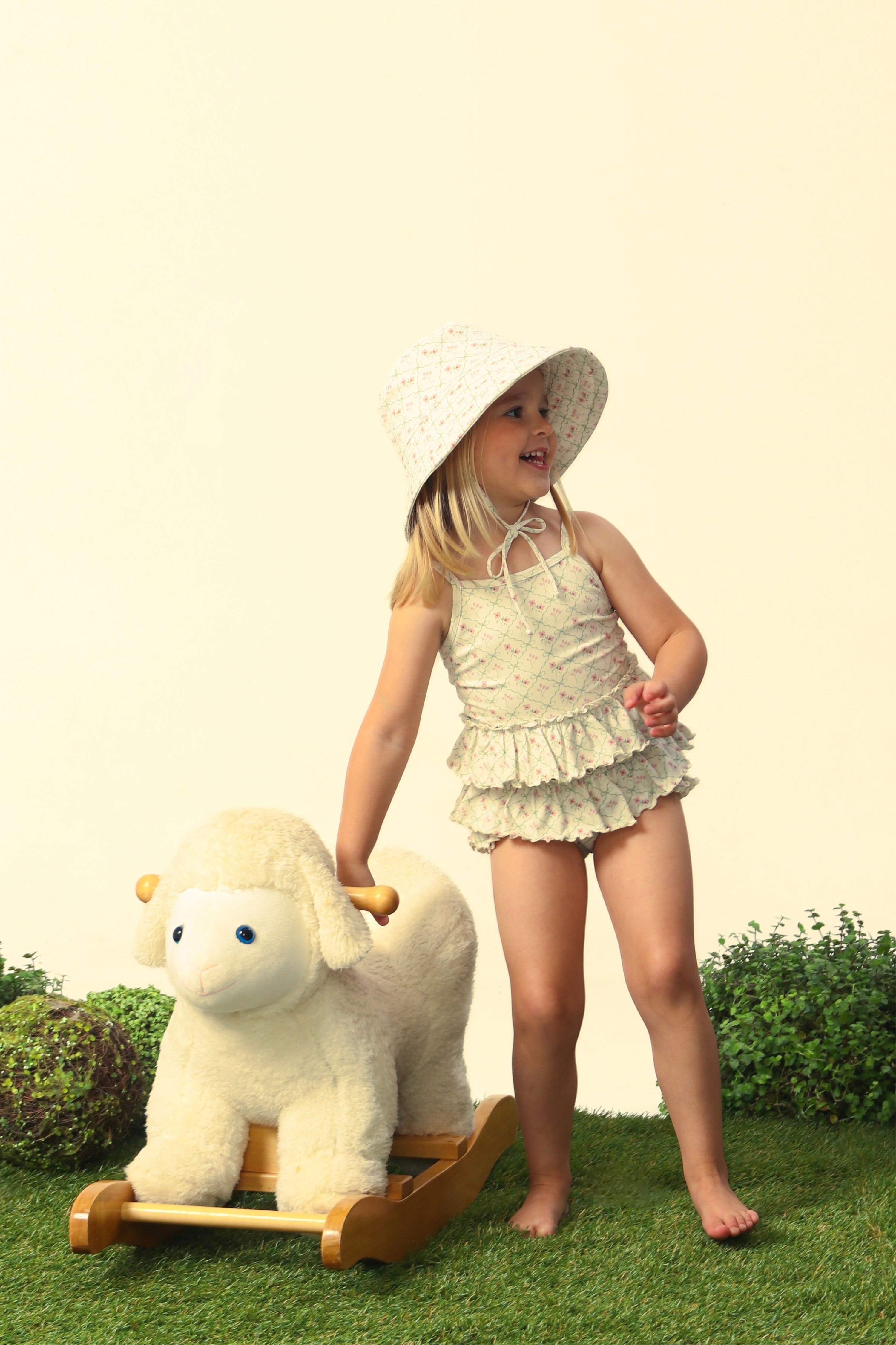 Maiô Infantil UV 50 Donatella Ribbon Garden