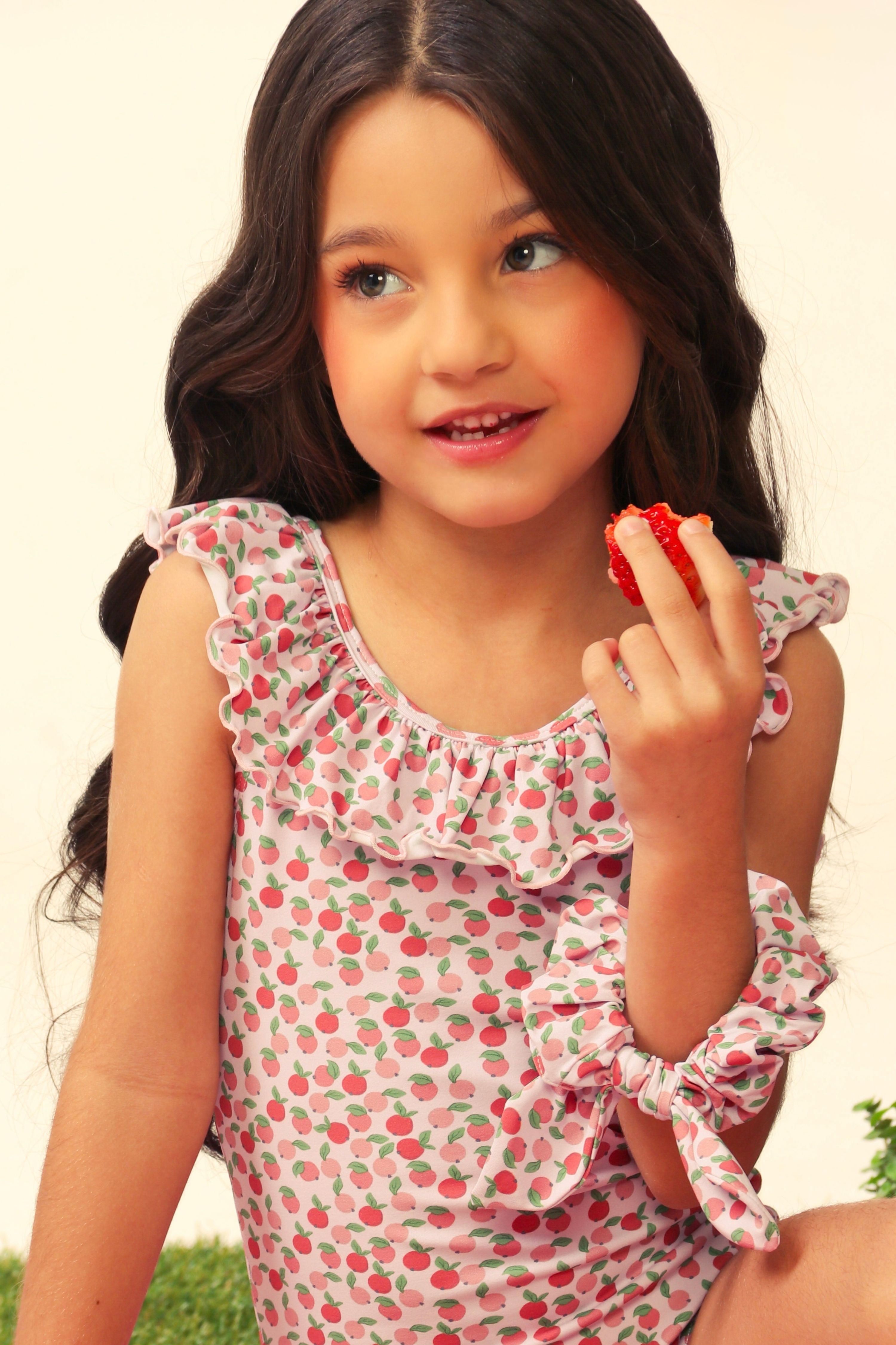 Maiô Infantil UV 50 Noélie Peches D'ete