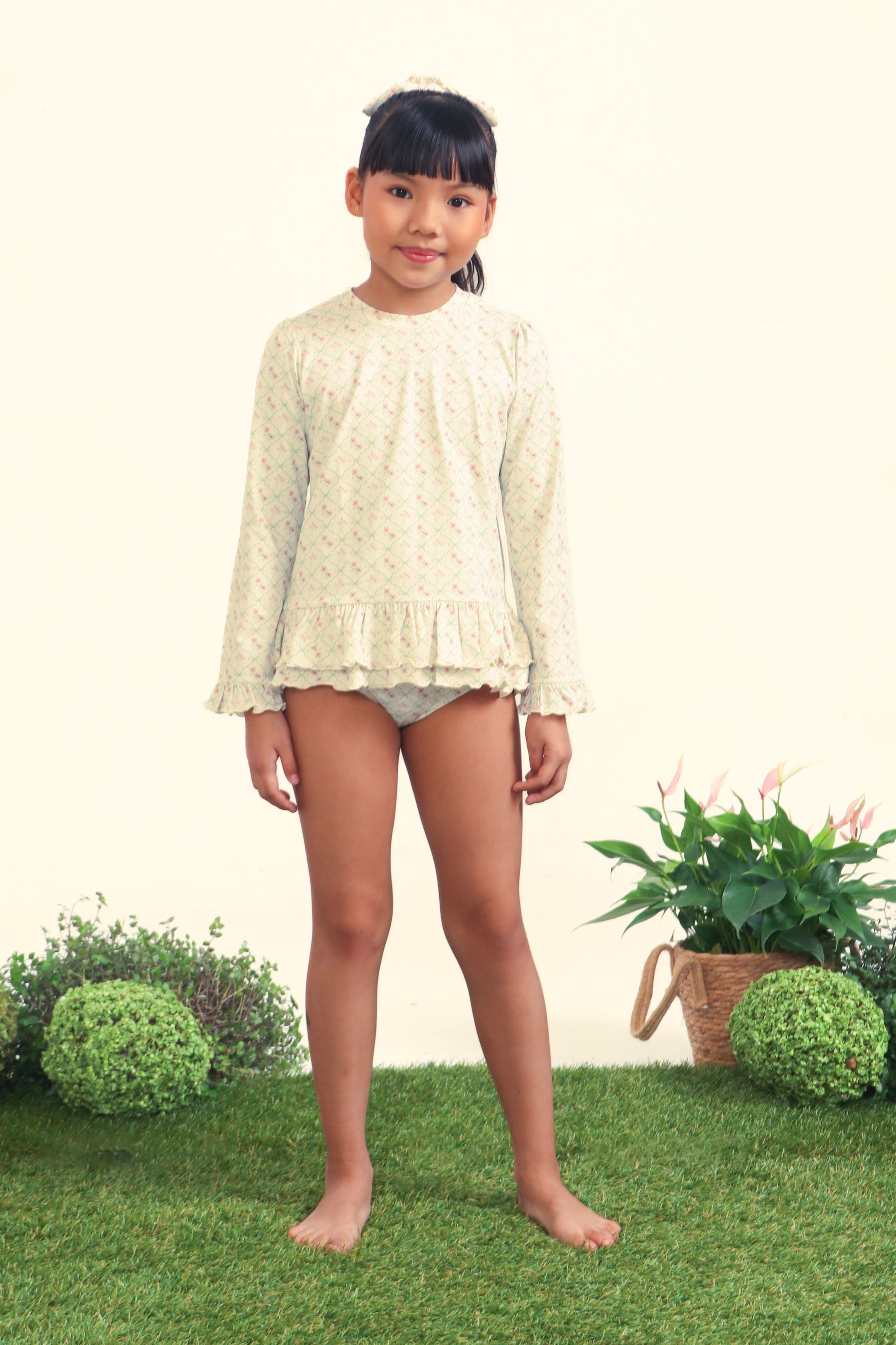 Conjunto Teens UV 50 Ribbon Garden