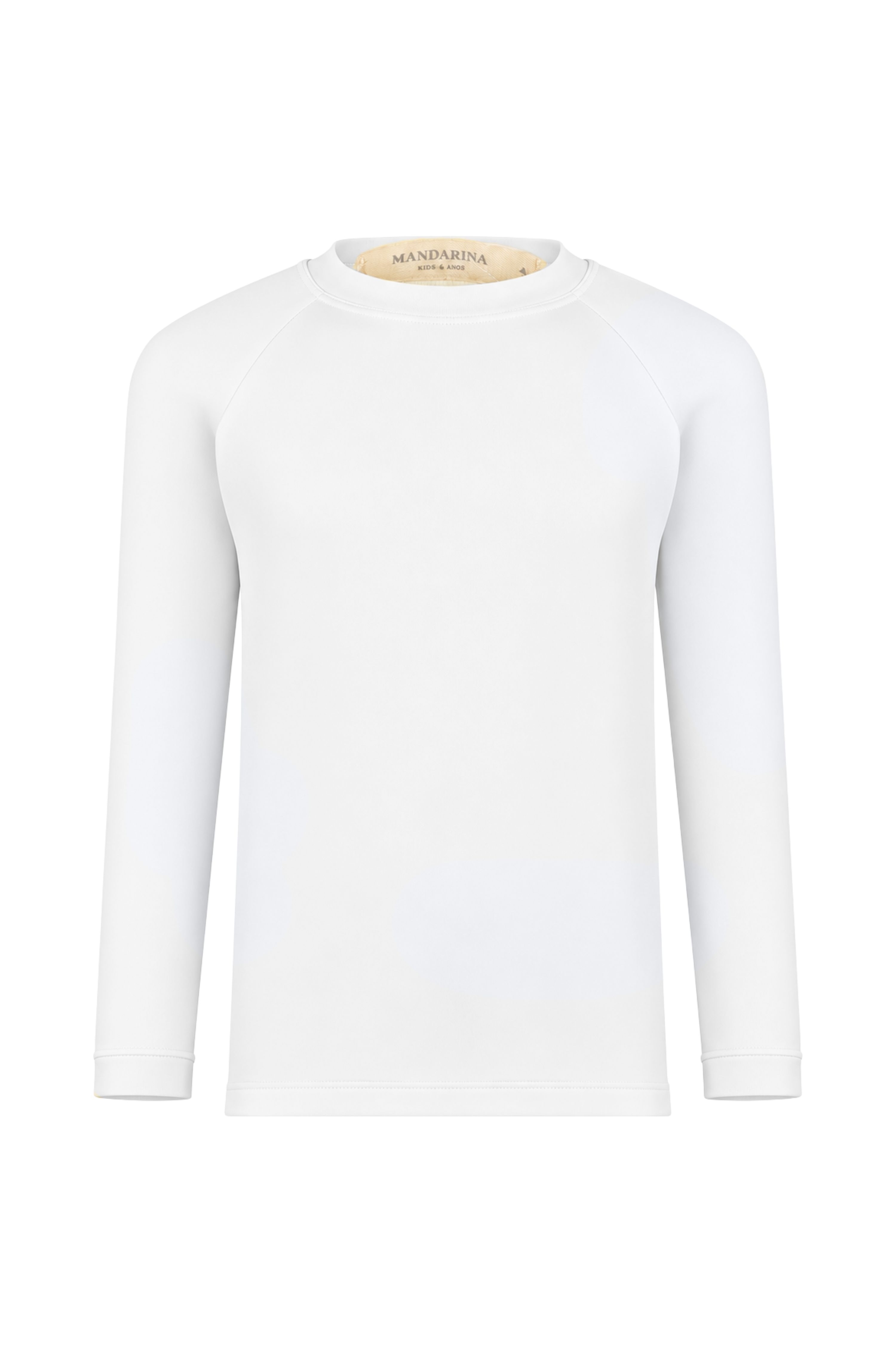 Camiseta Masculina Infantil UV 50 Branca