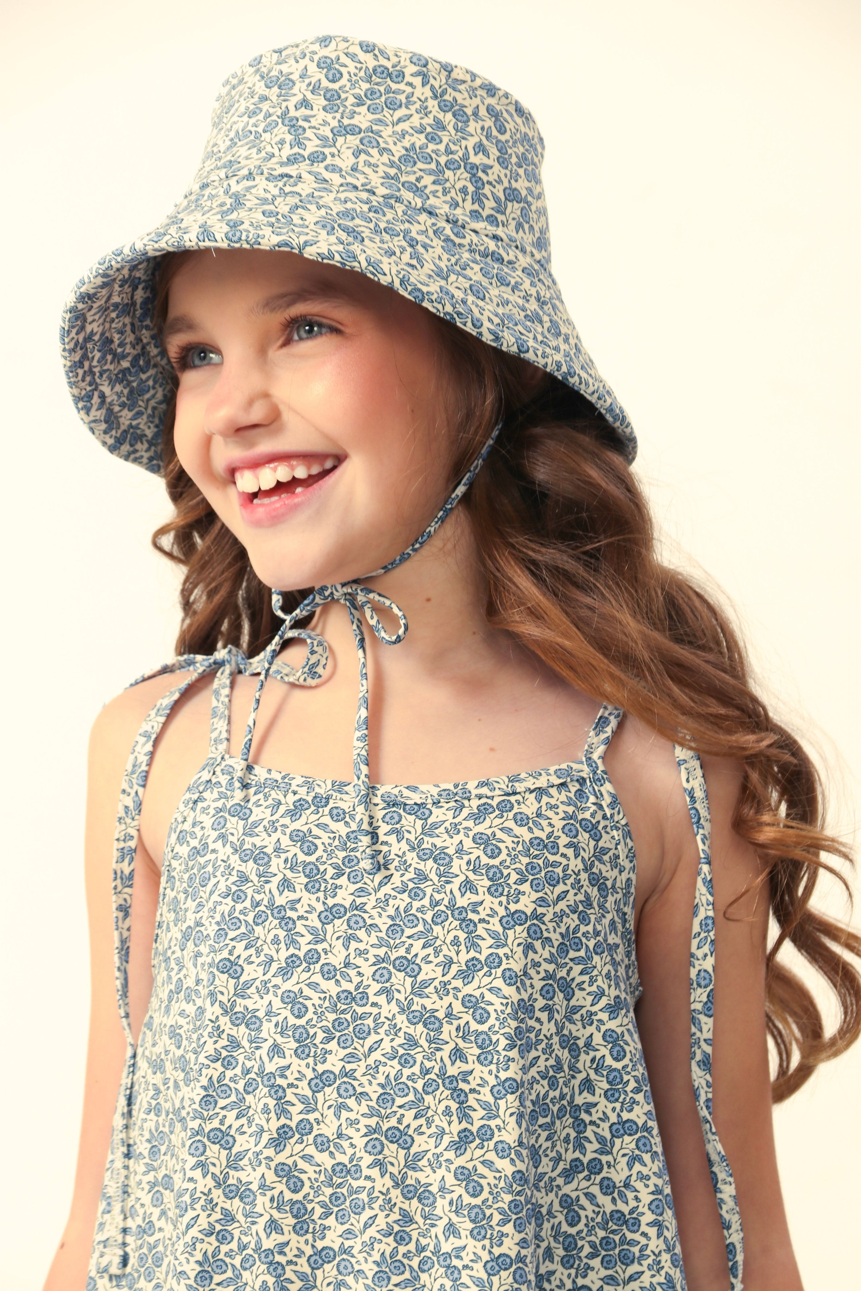 Chapéu Feminino Infantil UV 50 Petit Jardin Bleu